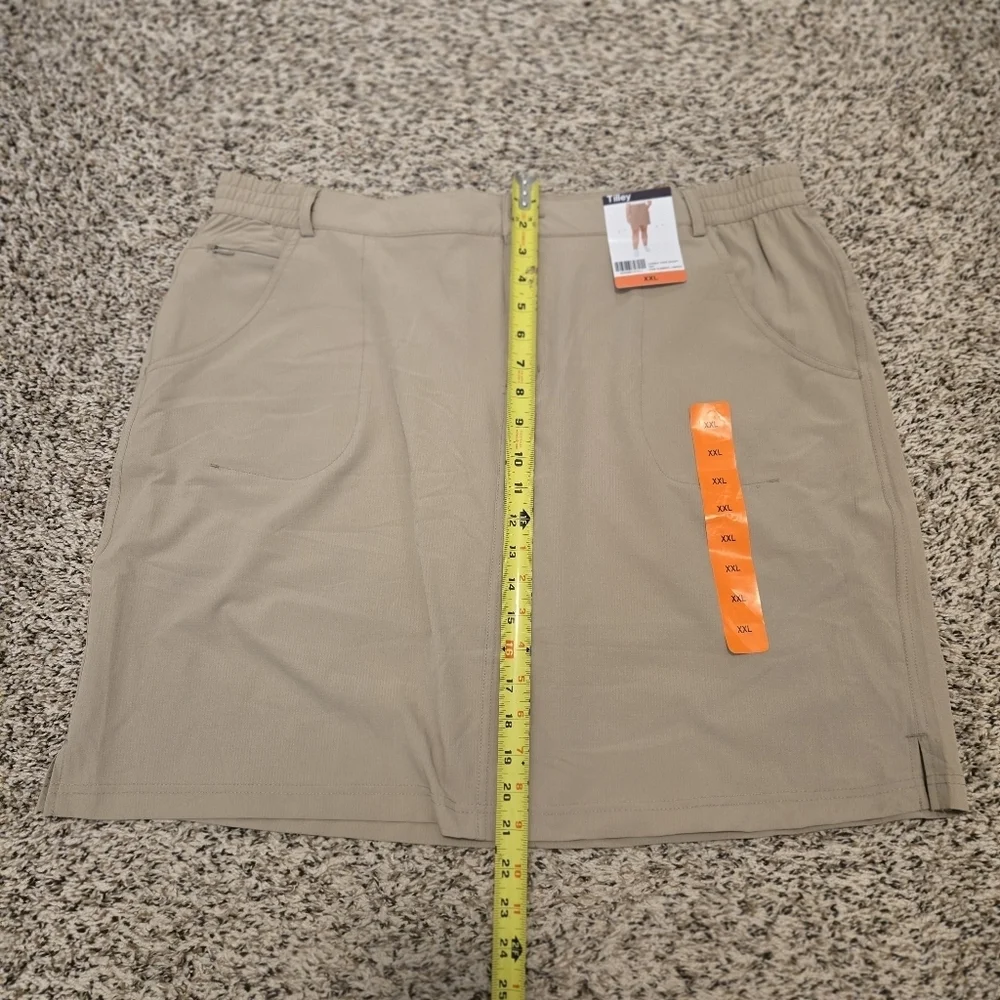 Tilley Ladies Tan Trek Skort With Stretch Ripstop Material Size XXL